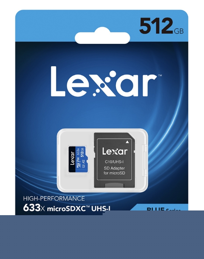 Lexar Prof 512GB 633X MicroSDHC